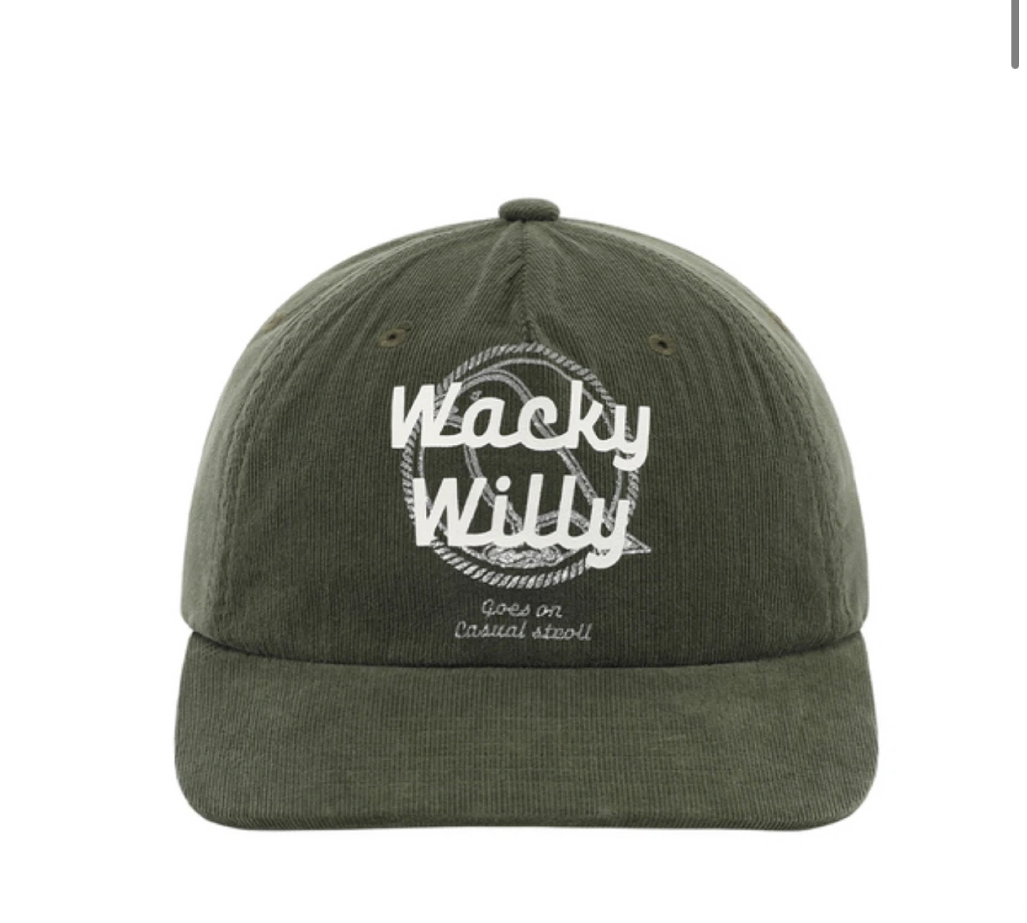 新品未使用 日本未発売 Wacky Willyコーデュロイ キャップ カーキ