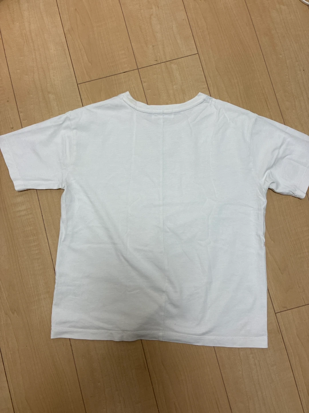 オペークドットクリップ ロゴTシャツ 白 Mサイズの写真5枚目