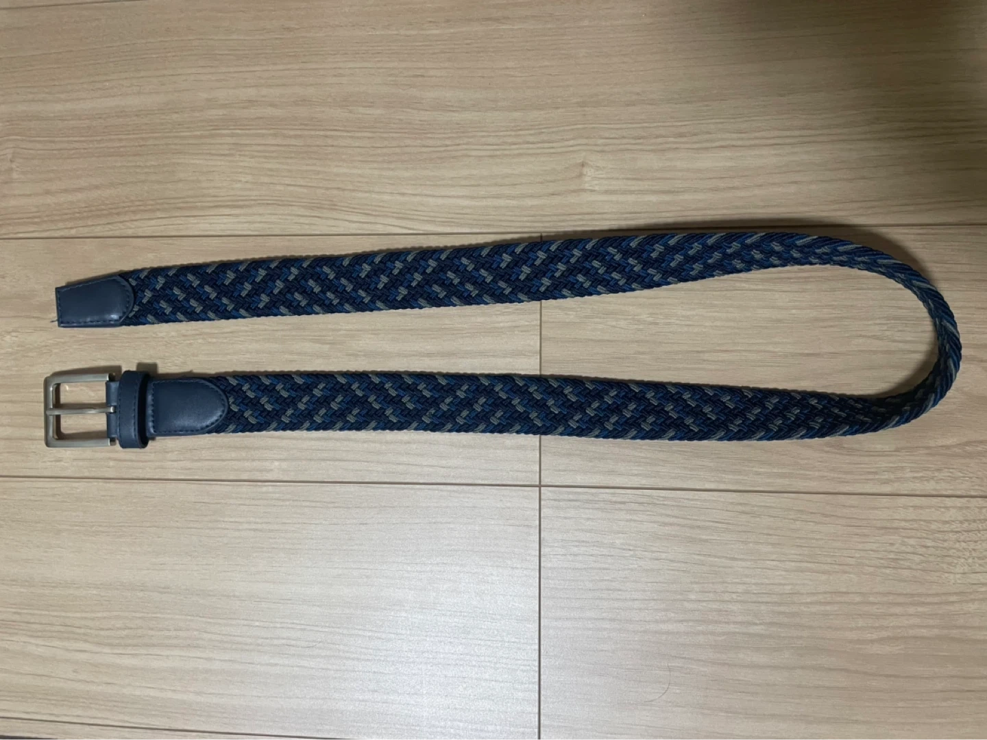 メンズ メッシュベルト ネイビー系(中古)