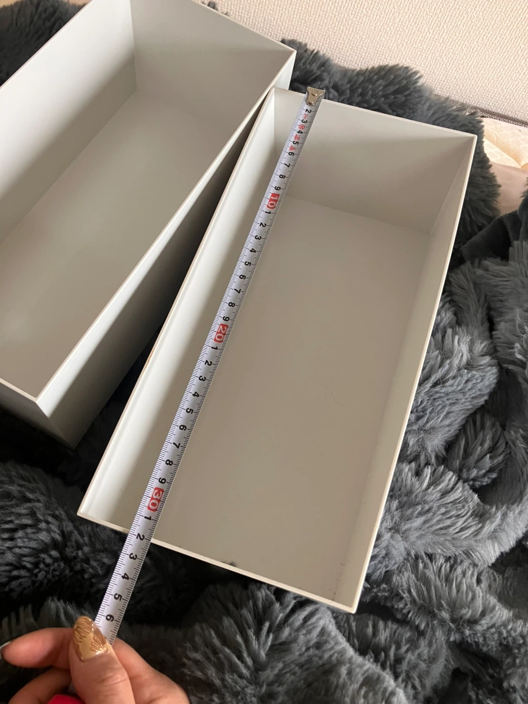 無印良品 収納ケース ホワイト 2個セットの写真2枚目