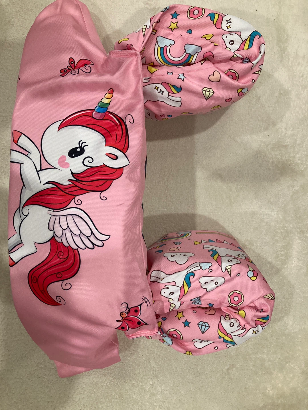 子供用 スイムベスト 浮力アームバンド ピンク ユニコーンの写真2枚目