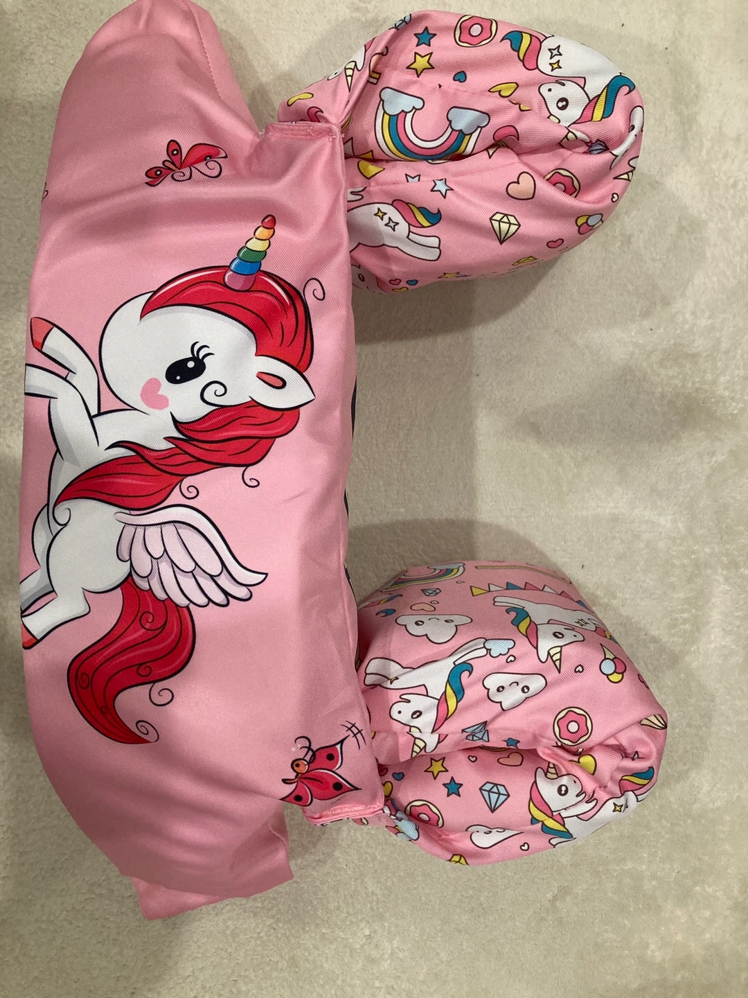 子供用 スイムベスト 浮力アームバンド ピンク ユニコーンの写真2枚目