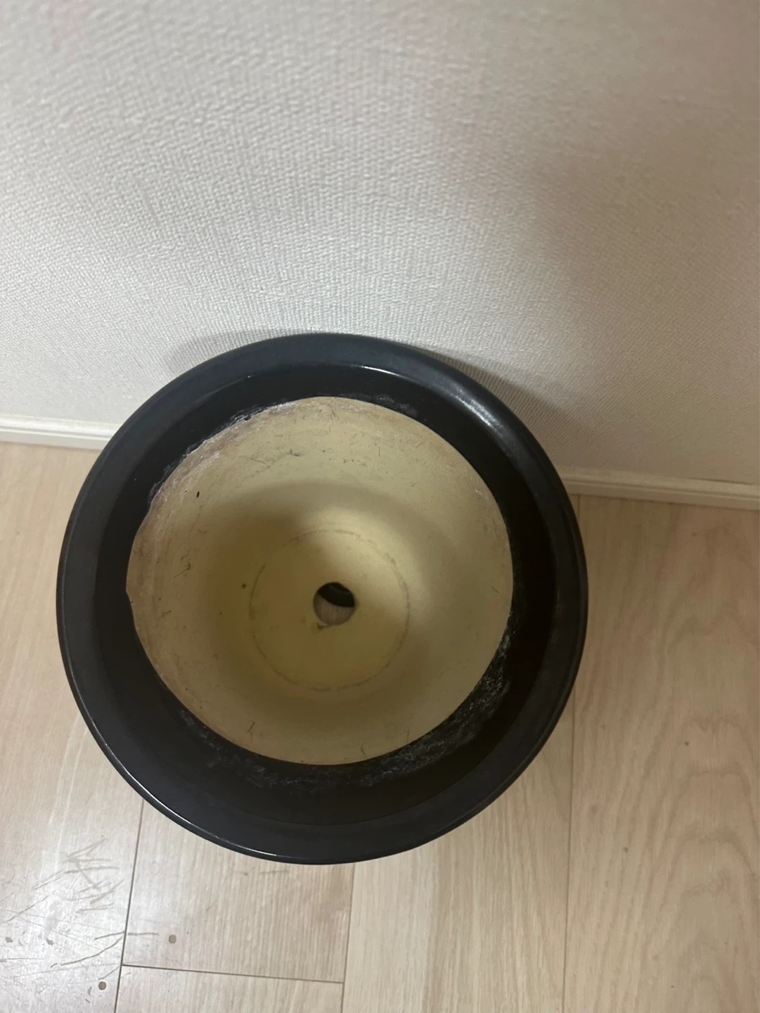 植木鉢 藍色高さ約23cmの写真2枚目