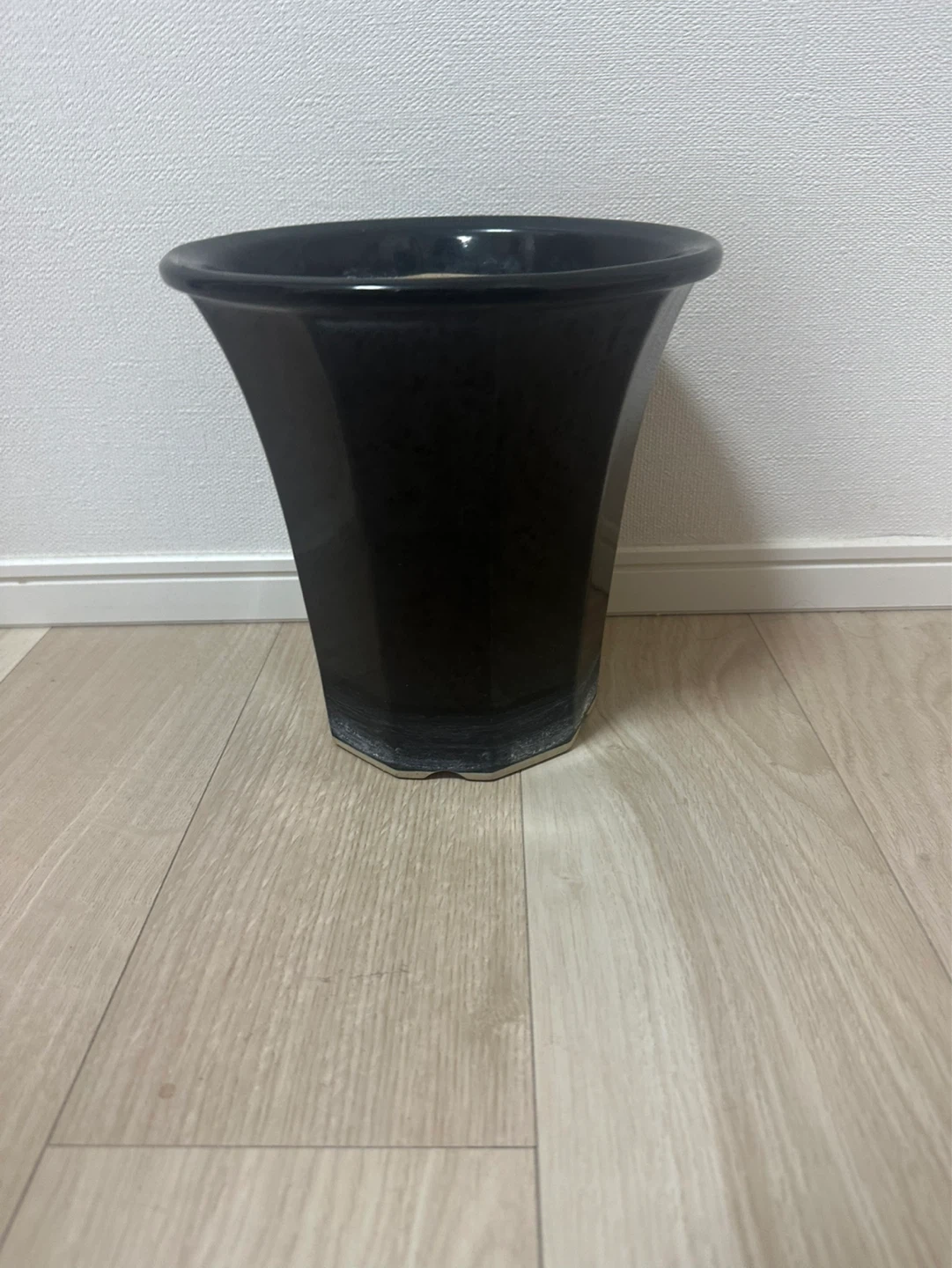 植木鉢 藍色高さ約23cm