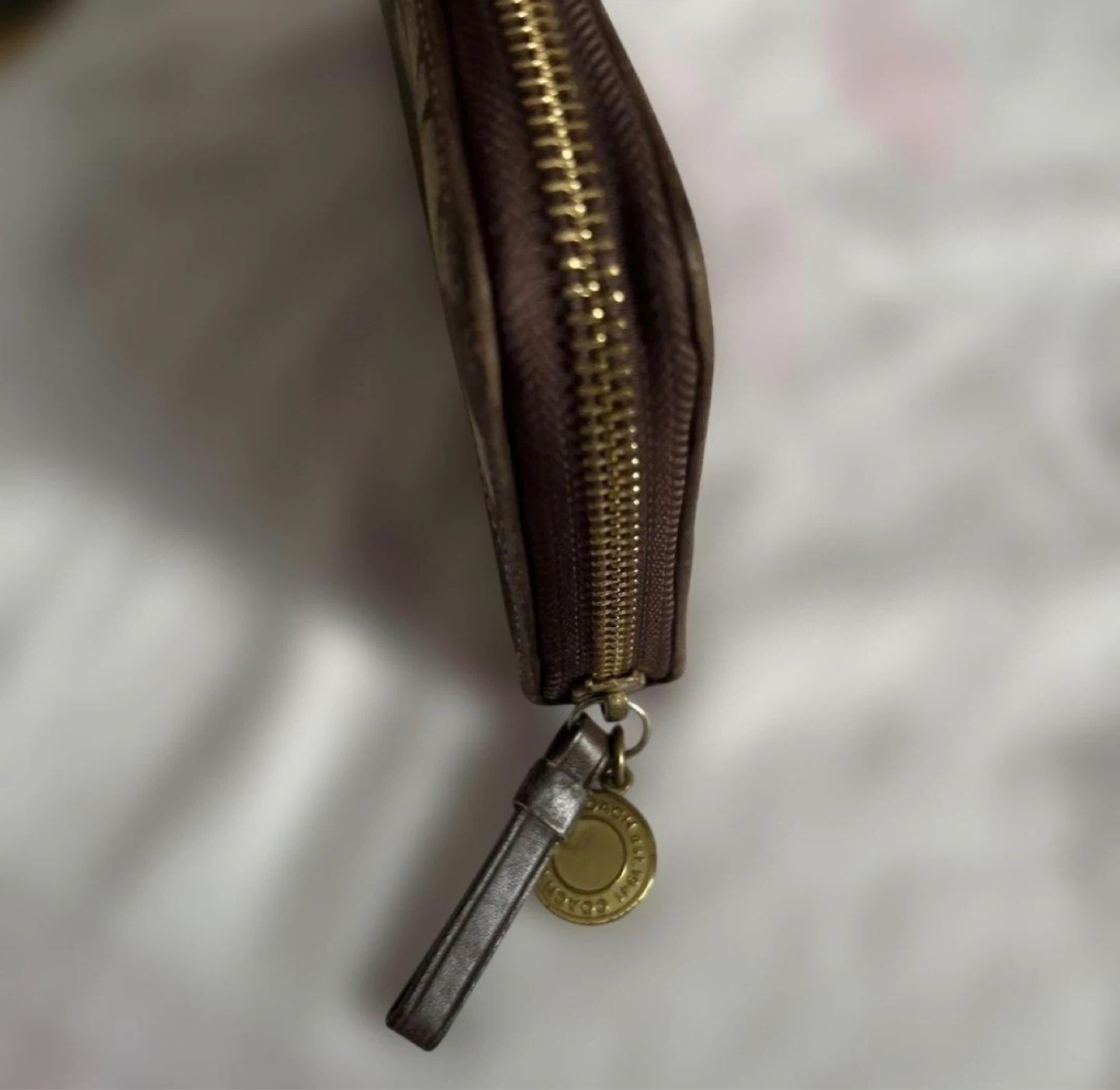 【美品】 Coach ロゴ入り 長財布 ブラウンの写真7枚目