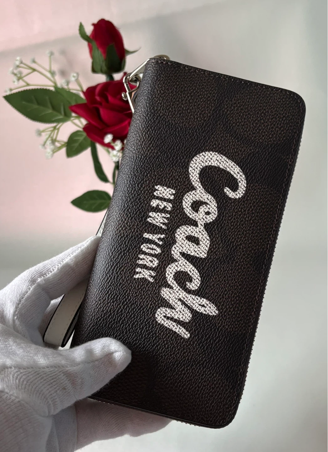 COACH 長財布ブラウン新品の写真3枚目