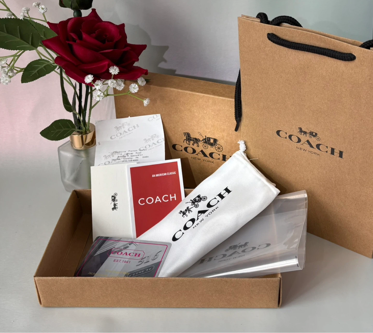 COACH 長財布ブラウン新品の写真9枚目
