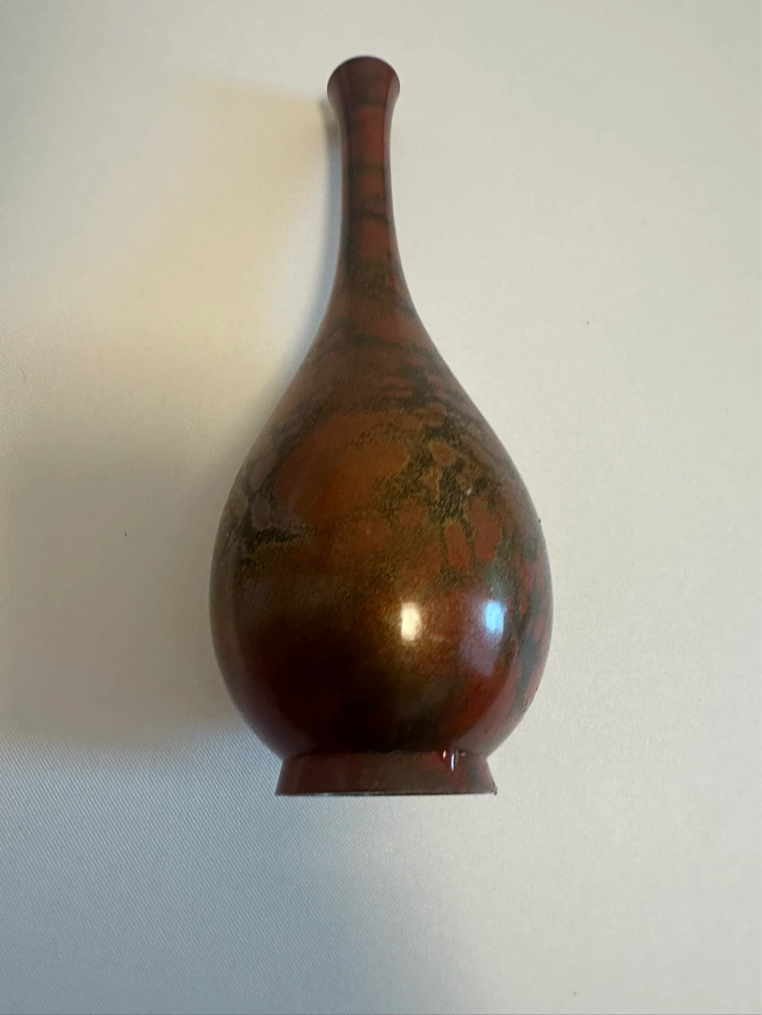 花瓶 陶器 茶色 模様入り