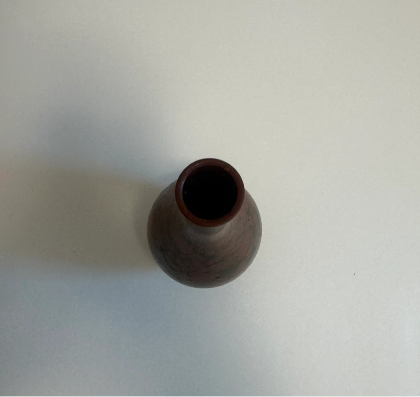 花瓶 陶器 茶色 模様入りの写真3枚目