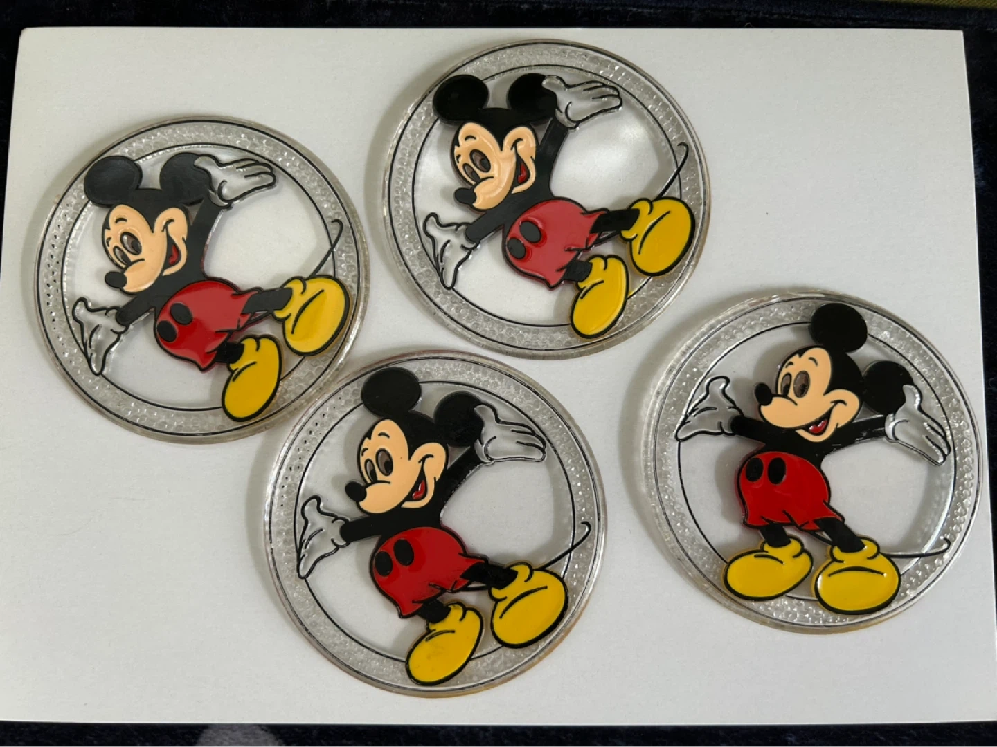 ディズニー ミッキーマウス コースター 4枚セット