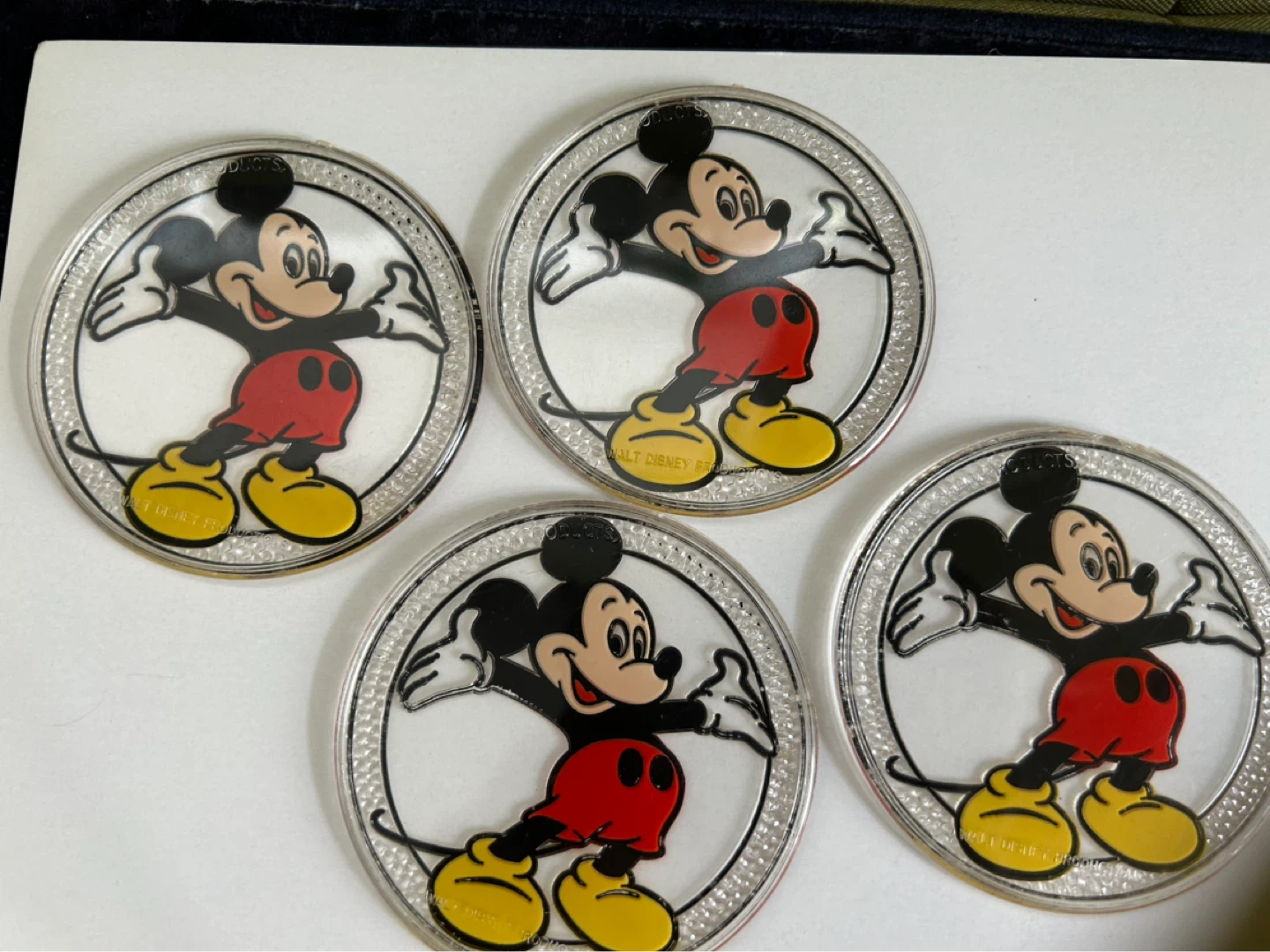 ディズニー ミッキーマウス コースター 4枚セットの写真2枚目