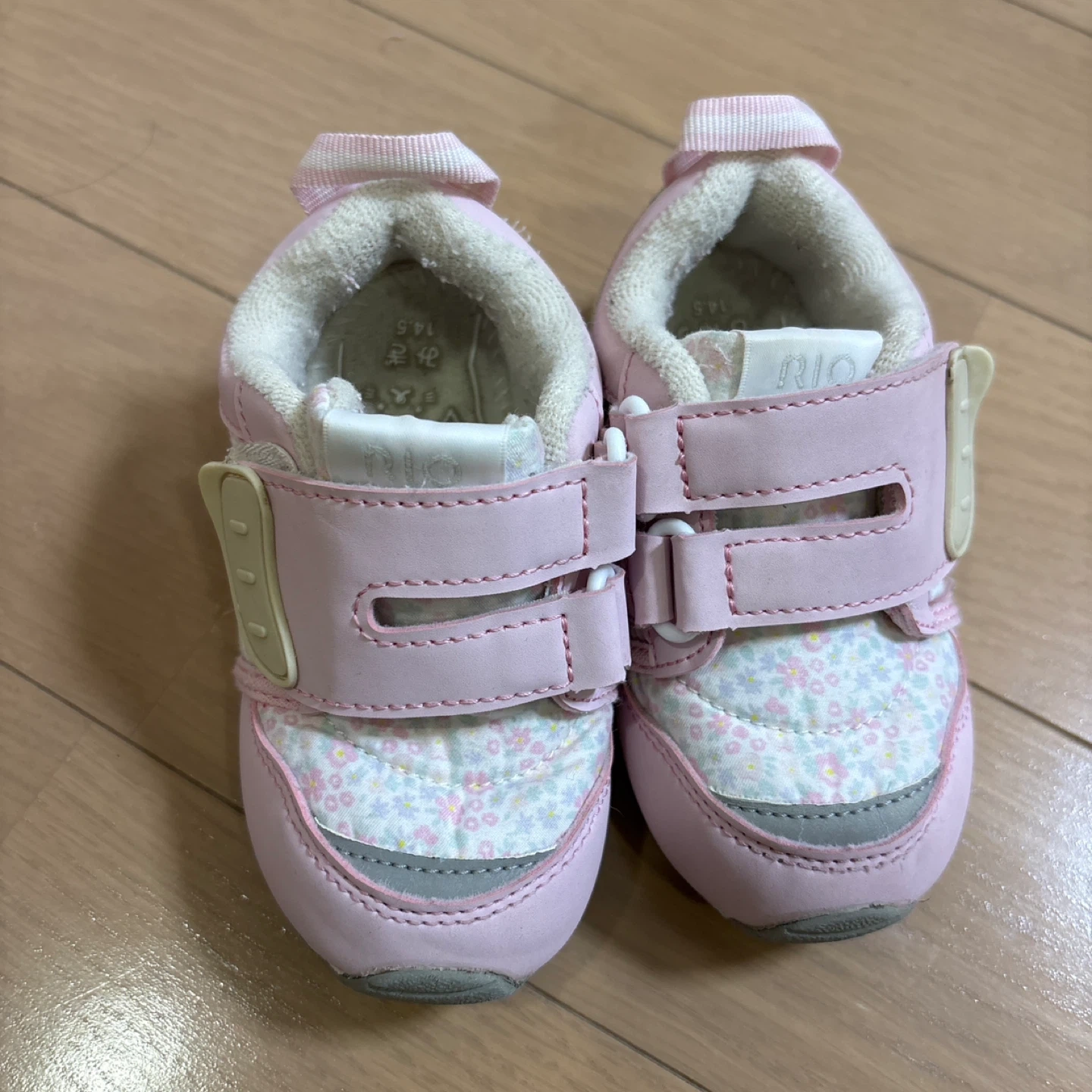 RIO ベビーシューズ 14.5cm ピンク 花柄