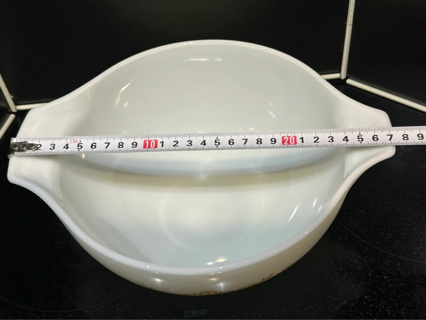 【オールドパイレックス】ボウル(ゴールデンバタフライ柄)の写真4枚目