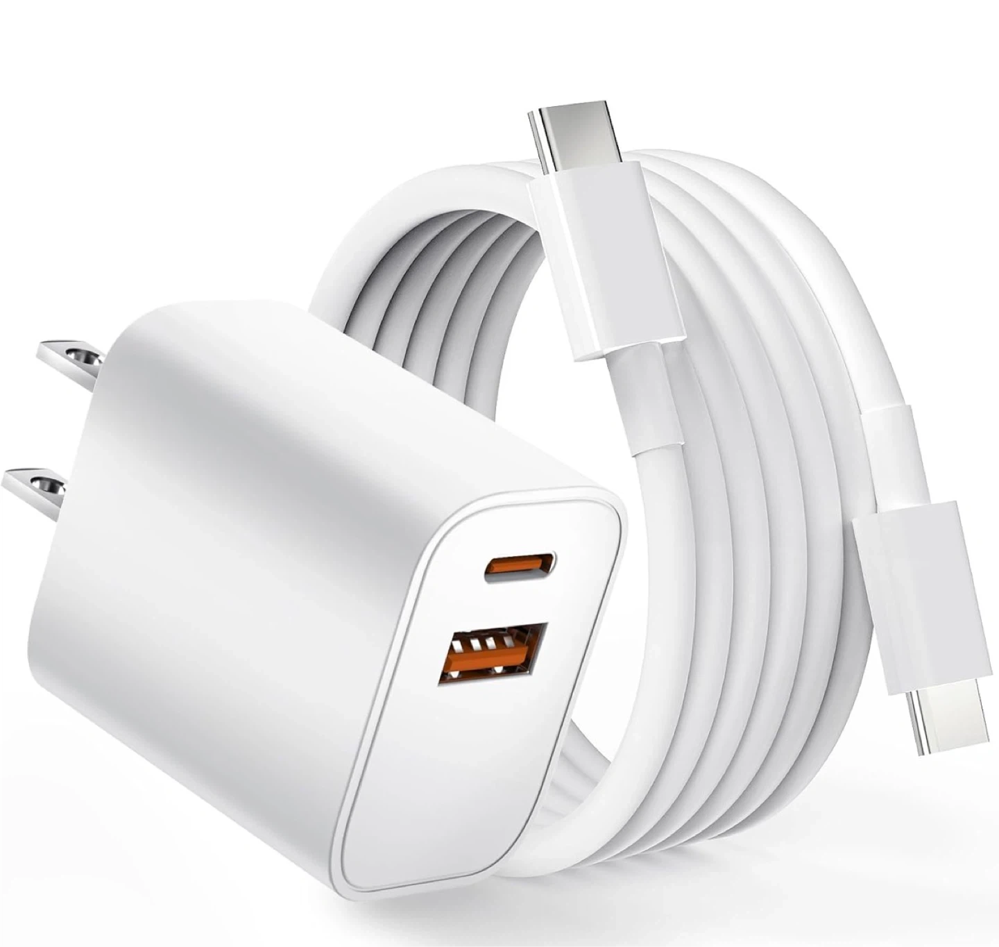 20W 急速充電器 2ポート USB Type-C 充電ケーブル
