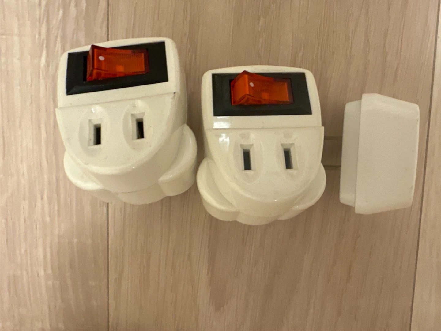 朝日電器 スイッチ付きアダプター 3個セット