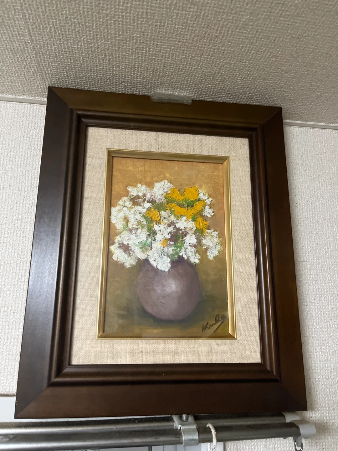 油絵 花瓶 花 絵画 アート インテリア