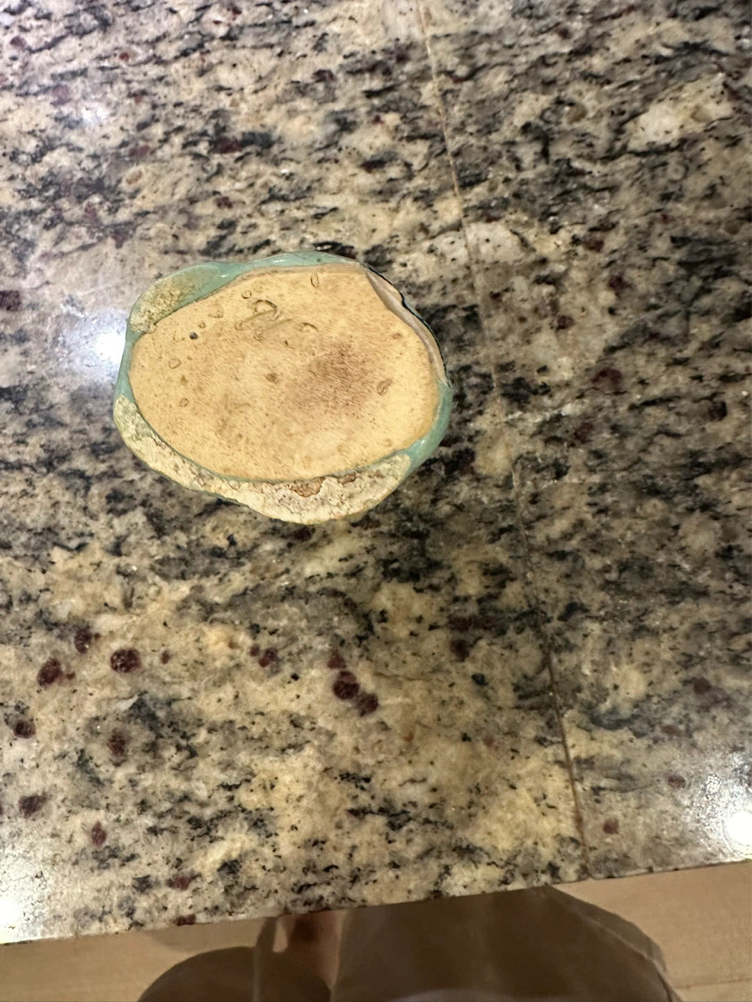 手作り 陶器 花瓶 一輪挿し グリーンの写真4枚目