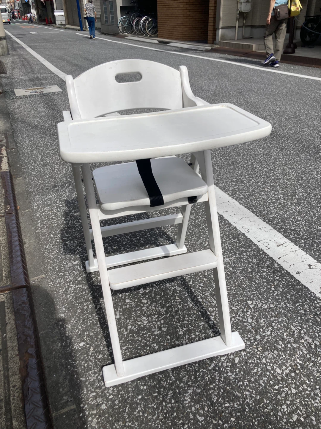 木製ベビーチェア ハイチェア 白