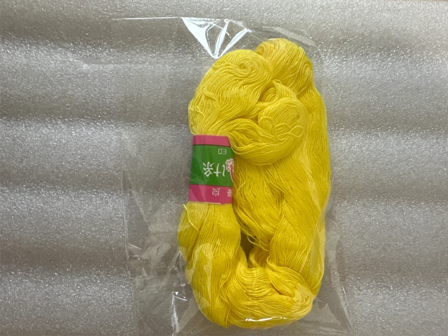 曼良印 しつけ糸 黄色 1玉