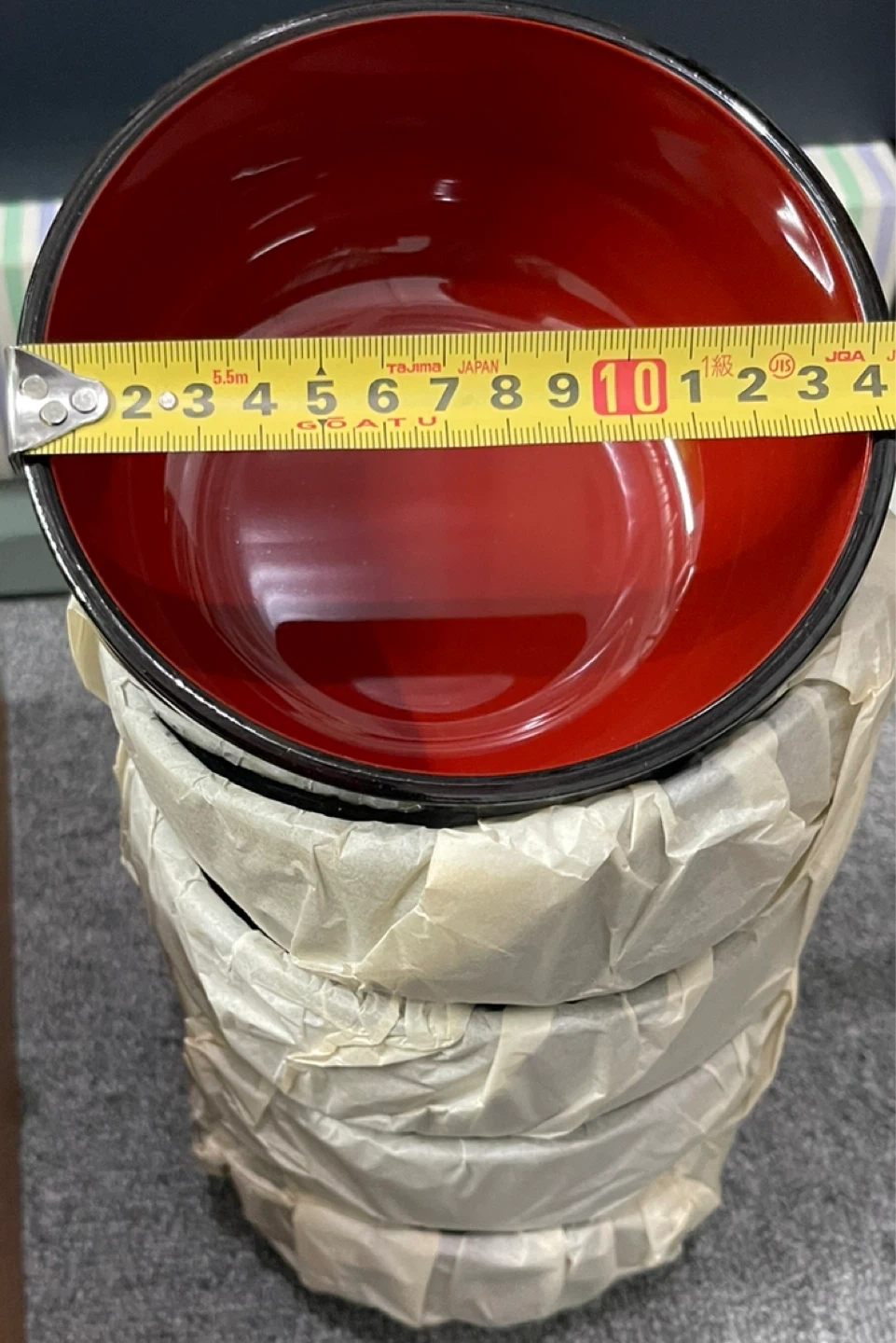 大和漆器工芸 お椀 大小5個ずつ 盆 レンゲ 5つ 全20個の写真4枚目