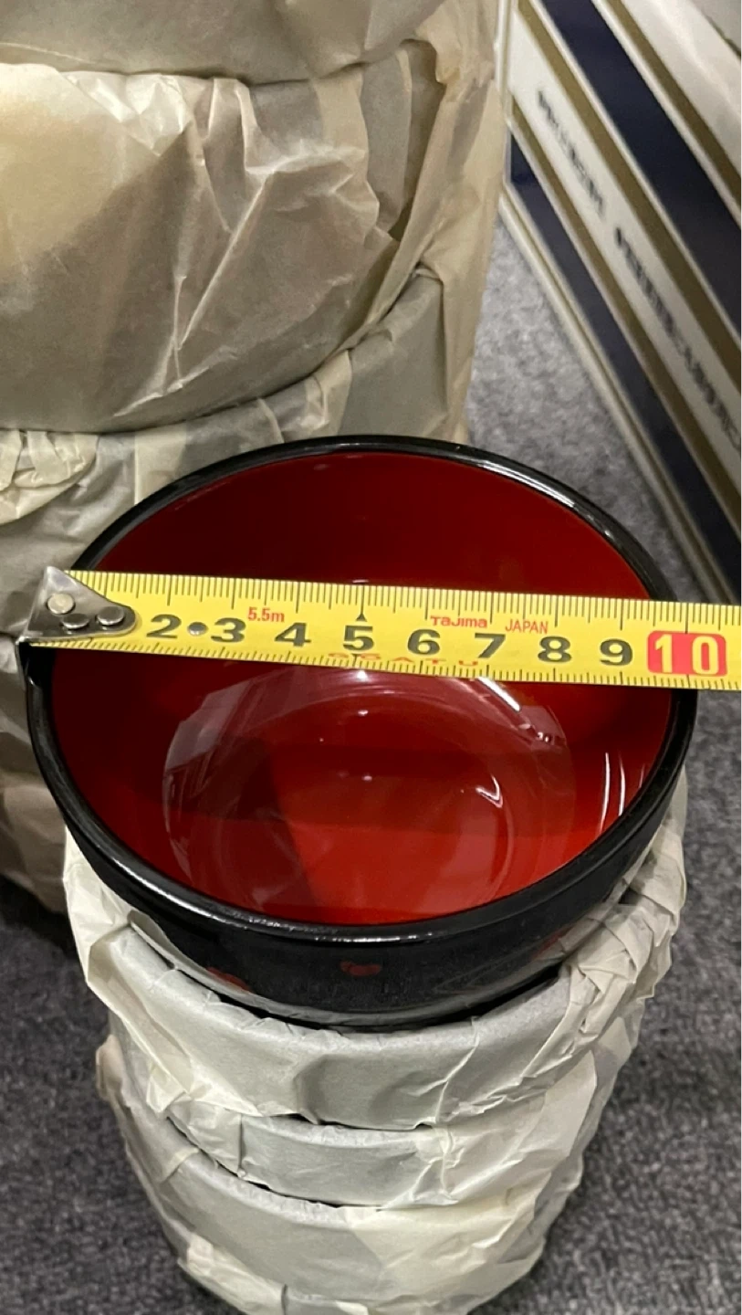 大和漆器工芸 お椀 大小5個ずつ 盆 レンゲ 5つ 全20個の写真6枚目