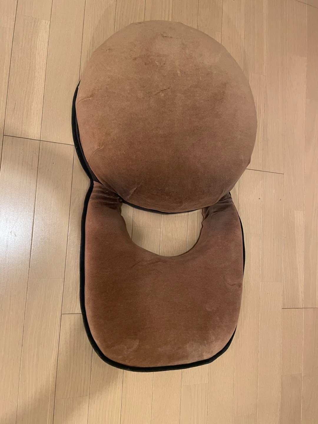 座椅子 ブラウン クッションの写真2枚目