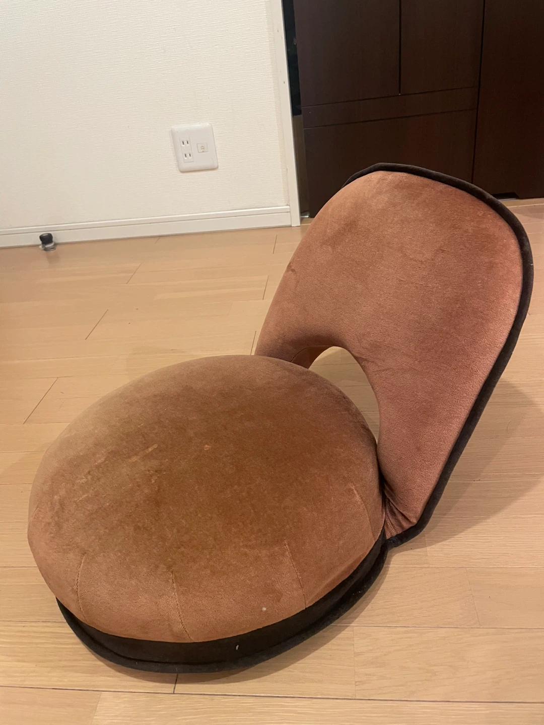 座椅子 ブラウン クッション