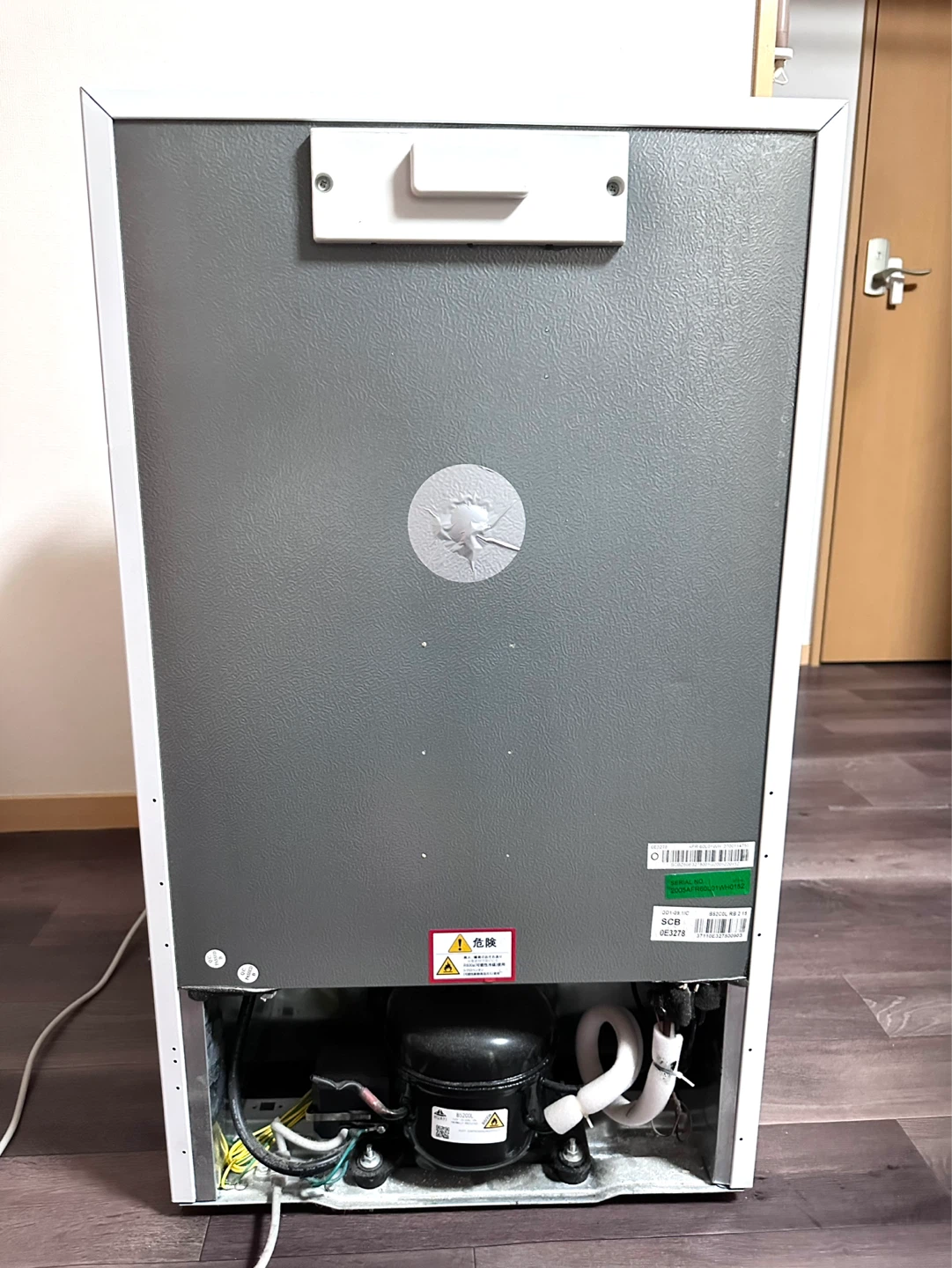 1ドア冷凍庫（ノンフロン）AFR-60L01WH【2020年製】ホワイト　A-Stage（エーステージ）の写真4枚目