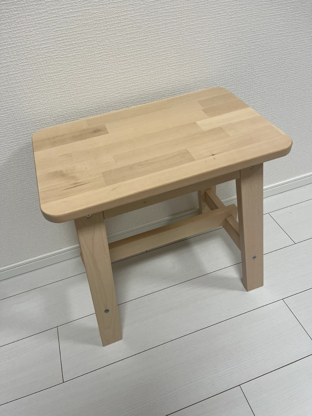 IKEA木製スツール ナチュラルの写真2枚目