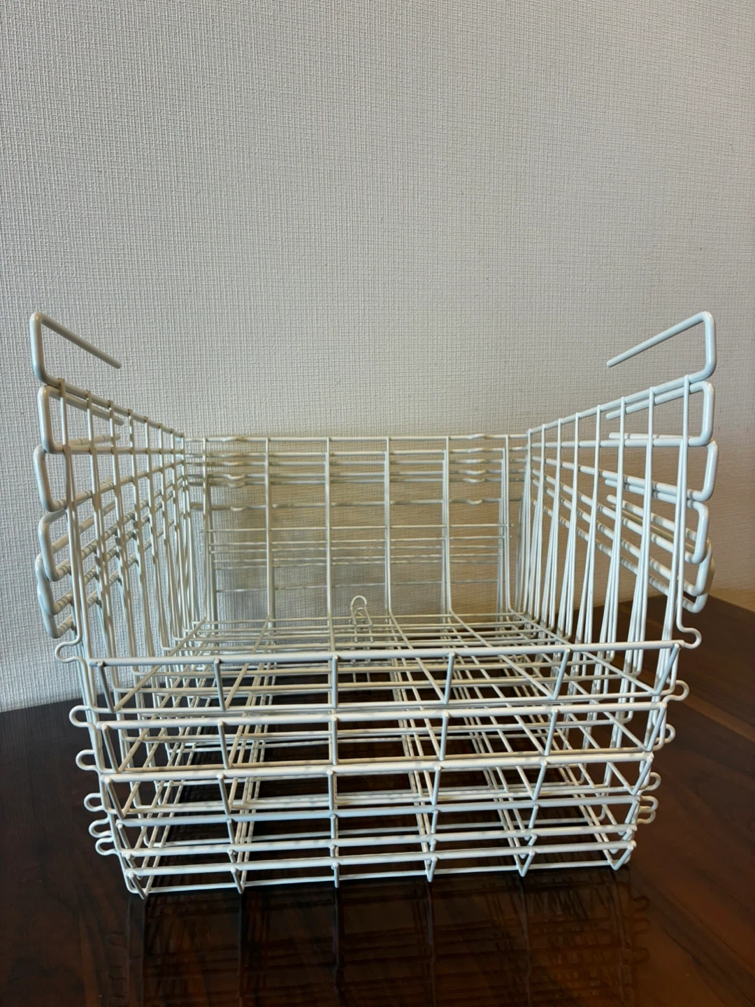 IKEA 棚下収納 ワイヤーバスケット 白　3個の写真5枚目