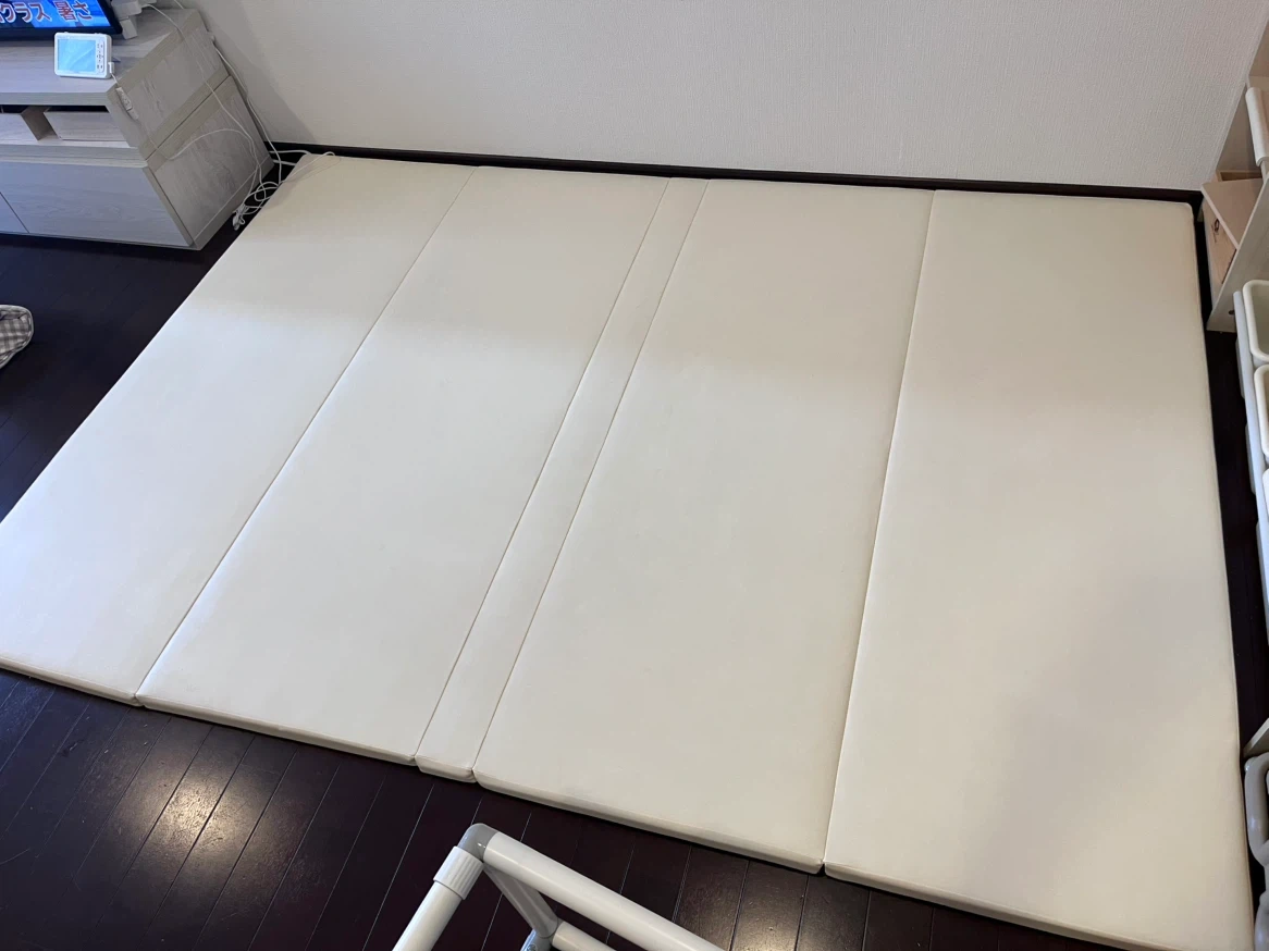 シームレスプレイマット 140×200cm アイボリー
