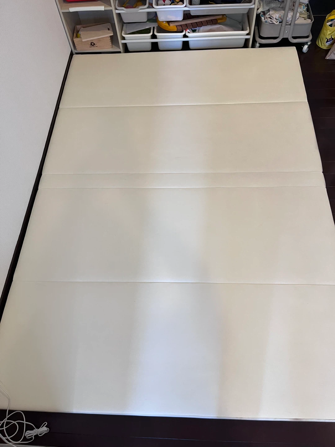 シームレスプレイマット 140×200cm アイボリーの写真6枚目