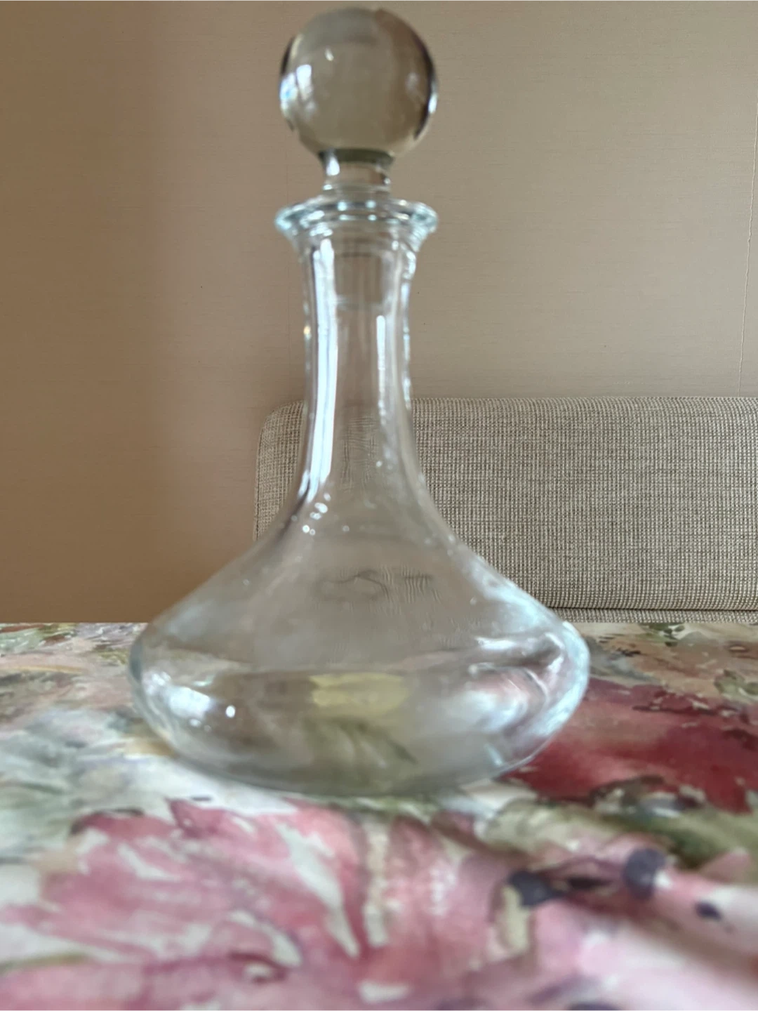 【中古品】ガラス製 デキャンタ