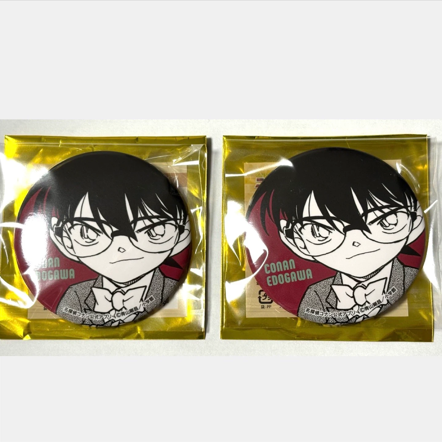 名探偵コナン 公式アプリ 復刻デザイン缶バッジ 江戸川コナン