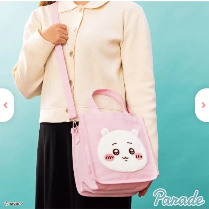 ちいかわ2Wayミニトートバッグ ちいかわ ピンクの写真6枚目