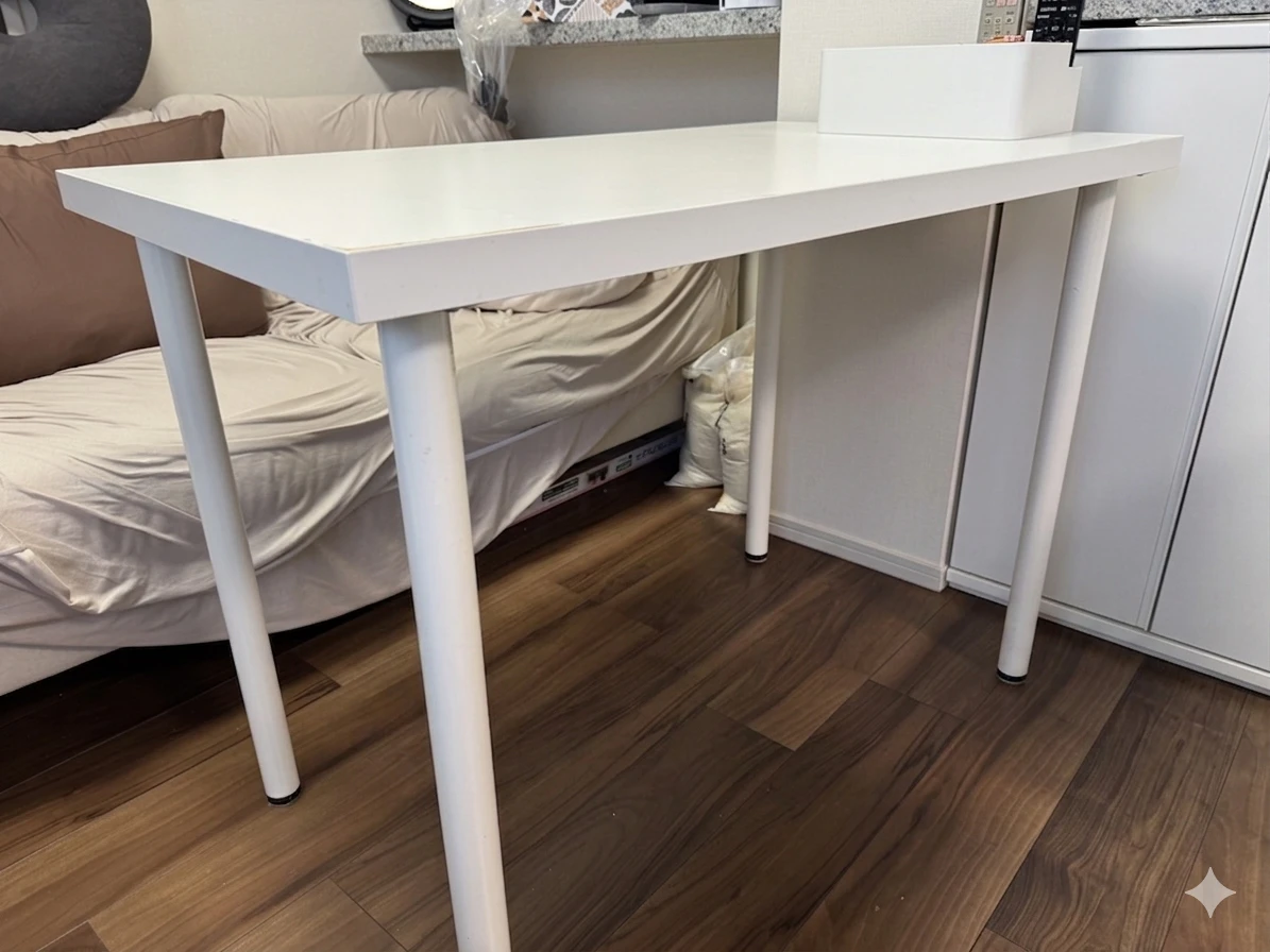 シンプルデスク ホワイト　IKEA