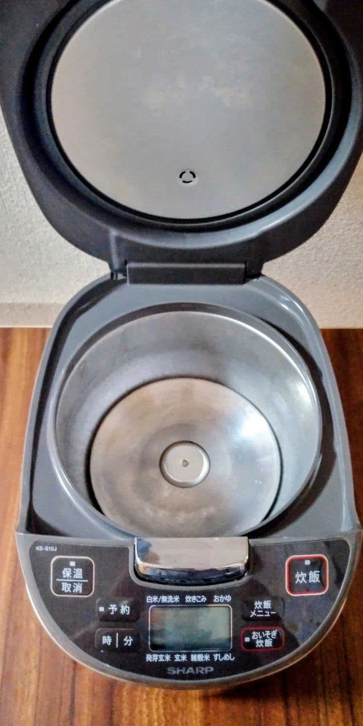 シャープ ジャー炊飯器 KS-S10J-S 1.0L 2023年製の写真3枚目