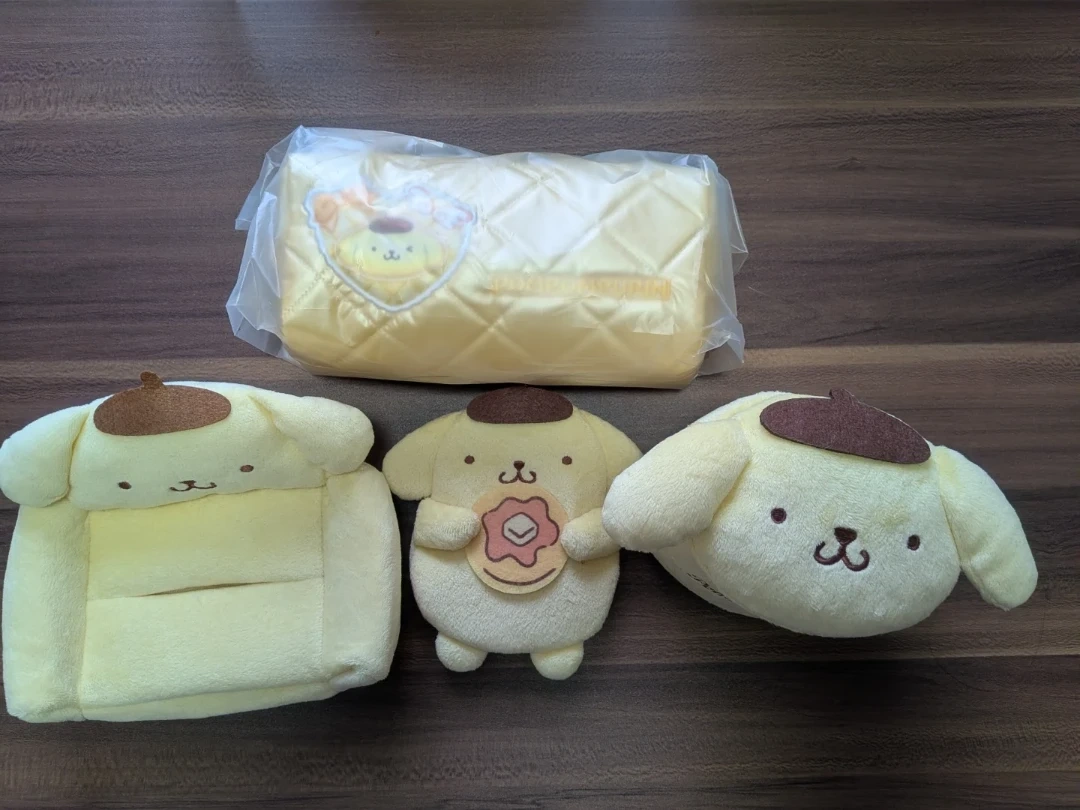 ポムポムプリン 一番くじ ミニティッシュケース 小物入れ ポーチ×2