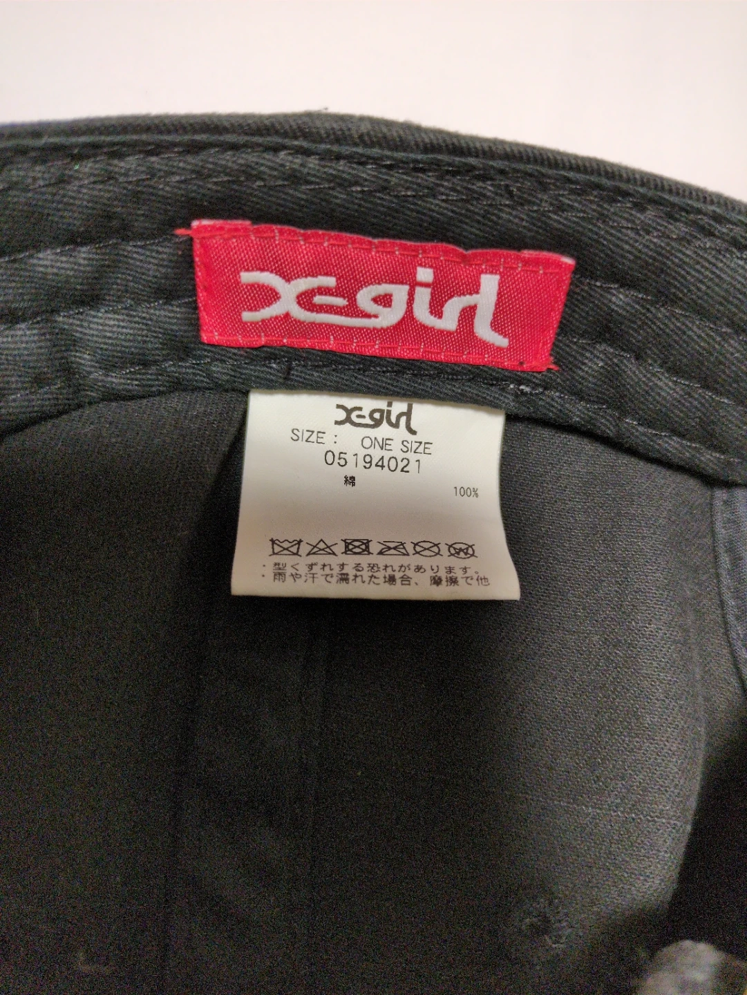 エックスガール キャップ 黒 ONE SIZEの写真3枚目