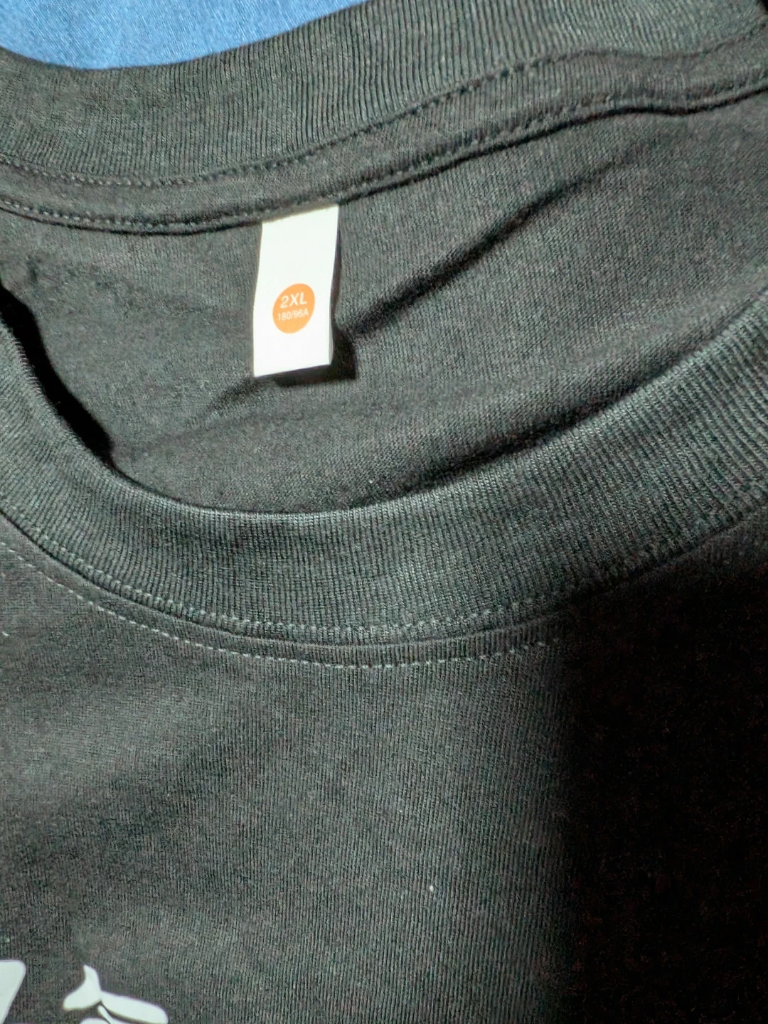 猫プリント Tシャツ ブラック 2XLの写真2枚目