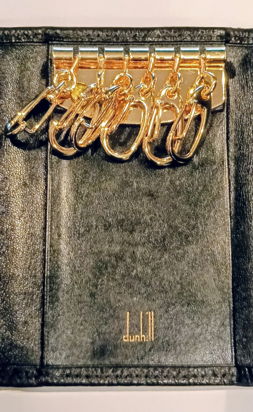 dunhill☆キーケース❦6連☆ブラック レザー❦金具・金☆美品❦の写真7枚目