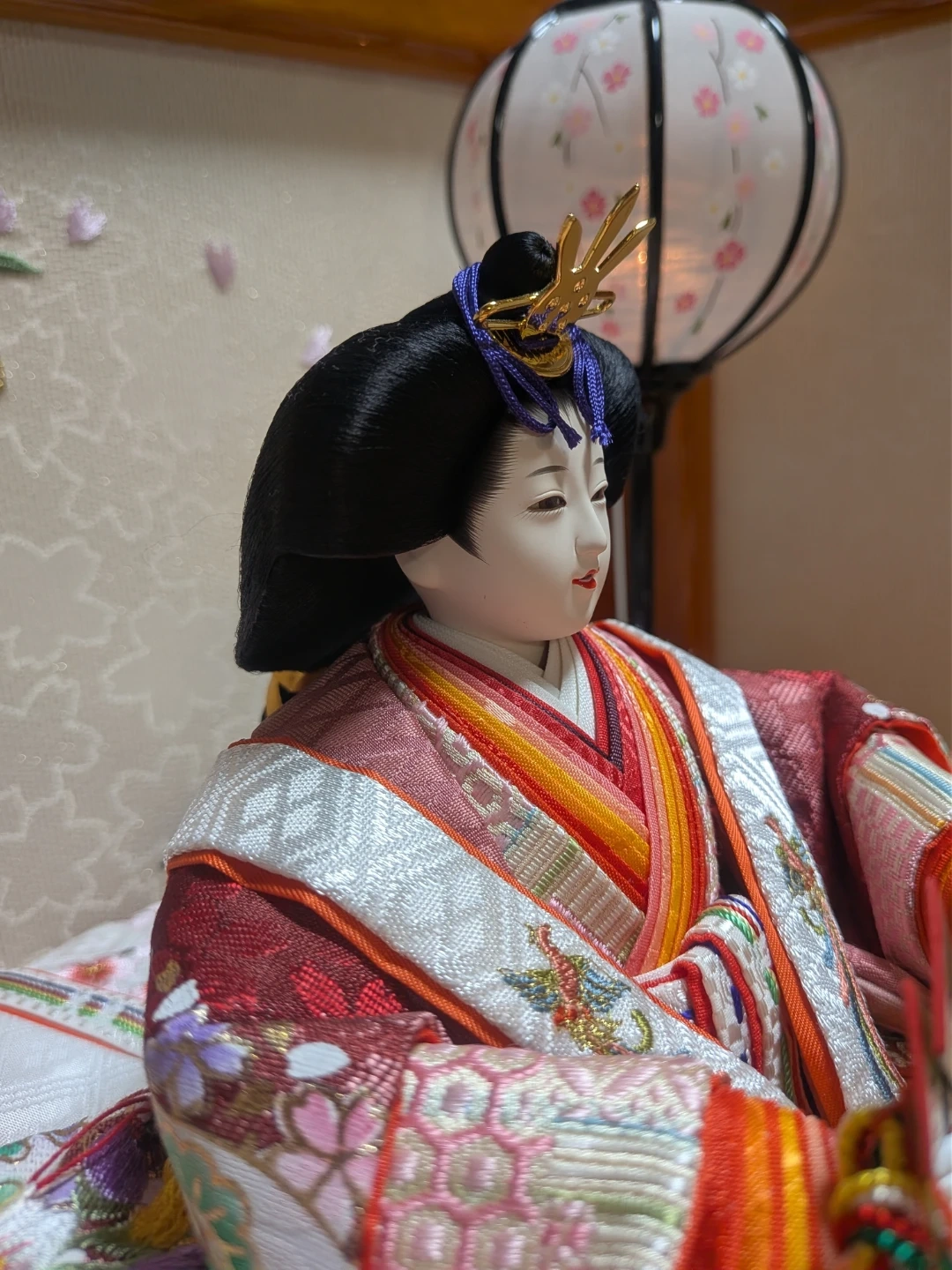 雛人形 親王飾り 収納 コンパクト オルゴールの写真3枚目