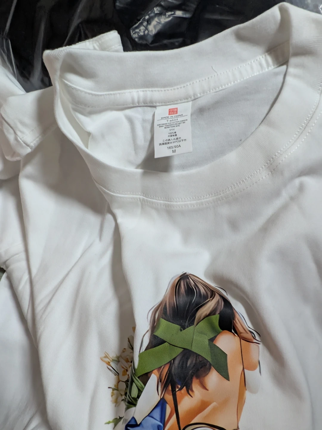 プリントTシャツ ホワイト ルイビトン Mサイズパチ物 ノーブランド