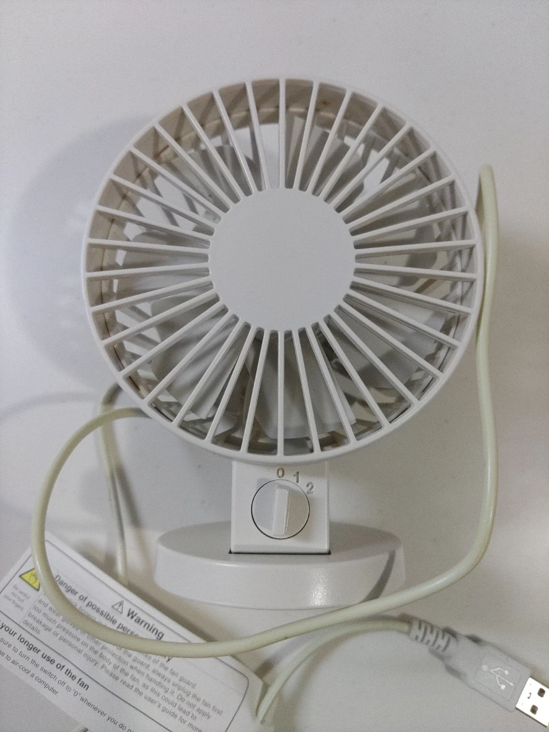 無印良品 USBデスクファン 9ZF001AZの写真7枚目