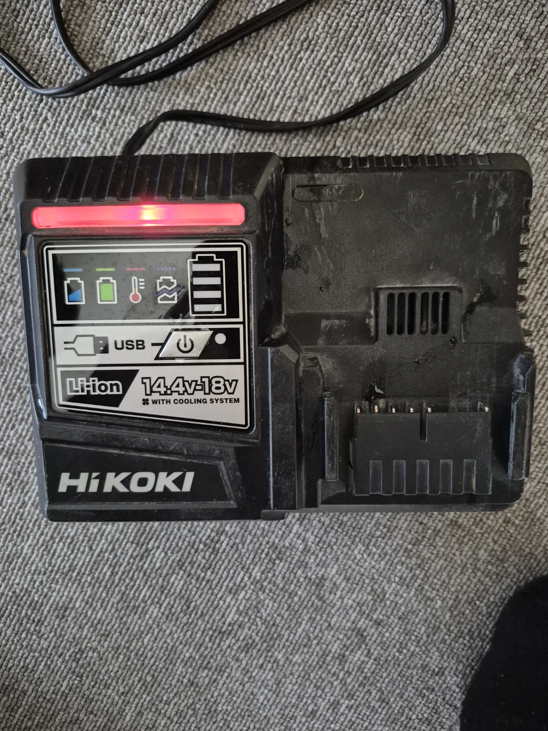 日立工機 ディスクグラインダ G18DSL 充電器付の写真5枚目
