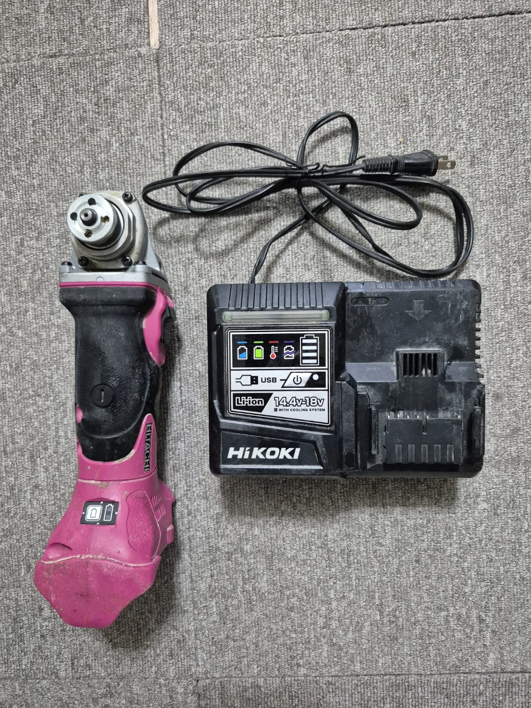 日立工機 ディスクグラインダ G18DSL 充電器付