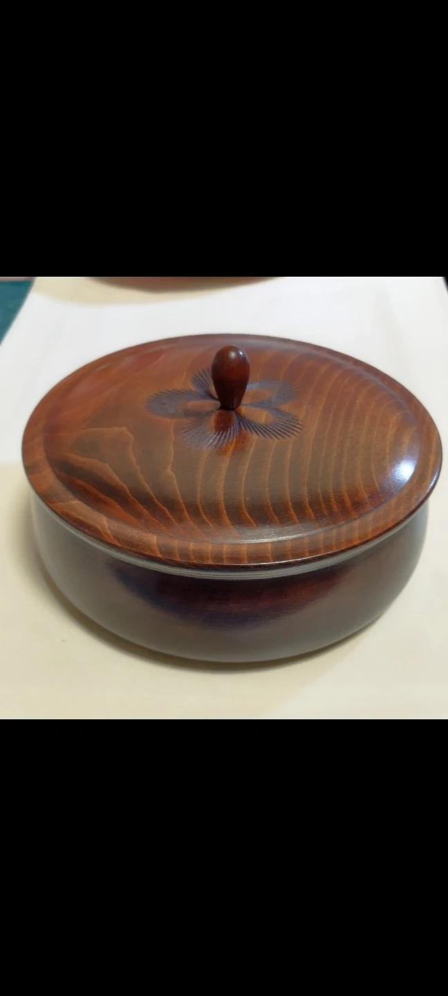漆器 蓋付き小物入れ 茶器入れ