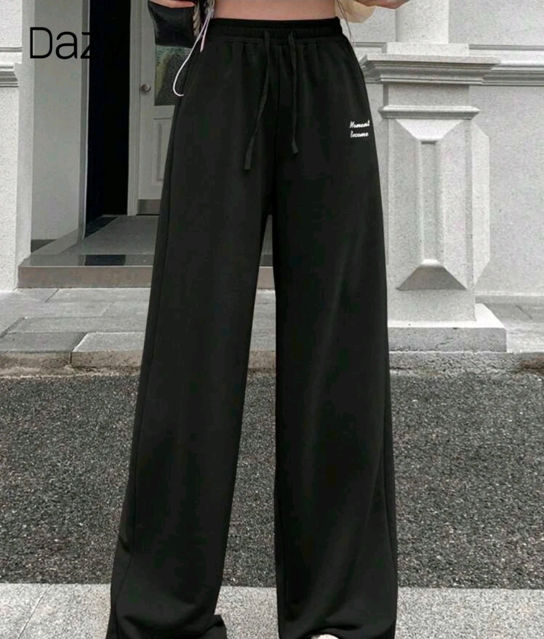 シェイン ペティット ワイドパンツ 黒の写真3枚目