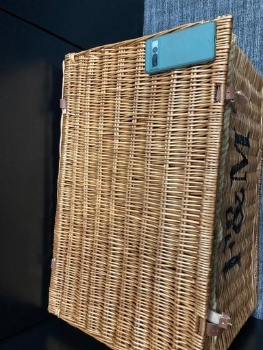 【レアサイズ・8/1まで東京引取り限定】フォートナム&メイソン　ラタンバスケットFORTNUM&MASONの写真2枚目