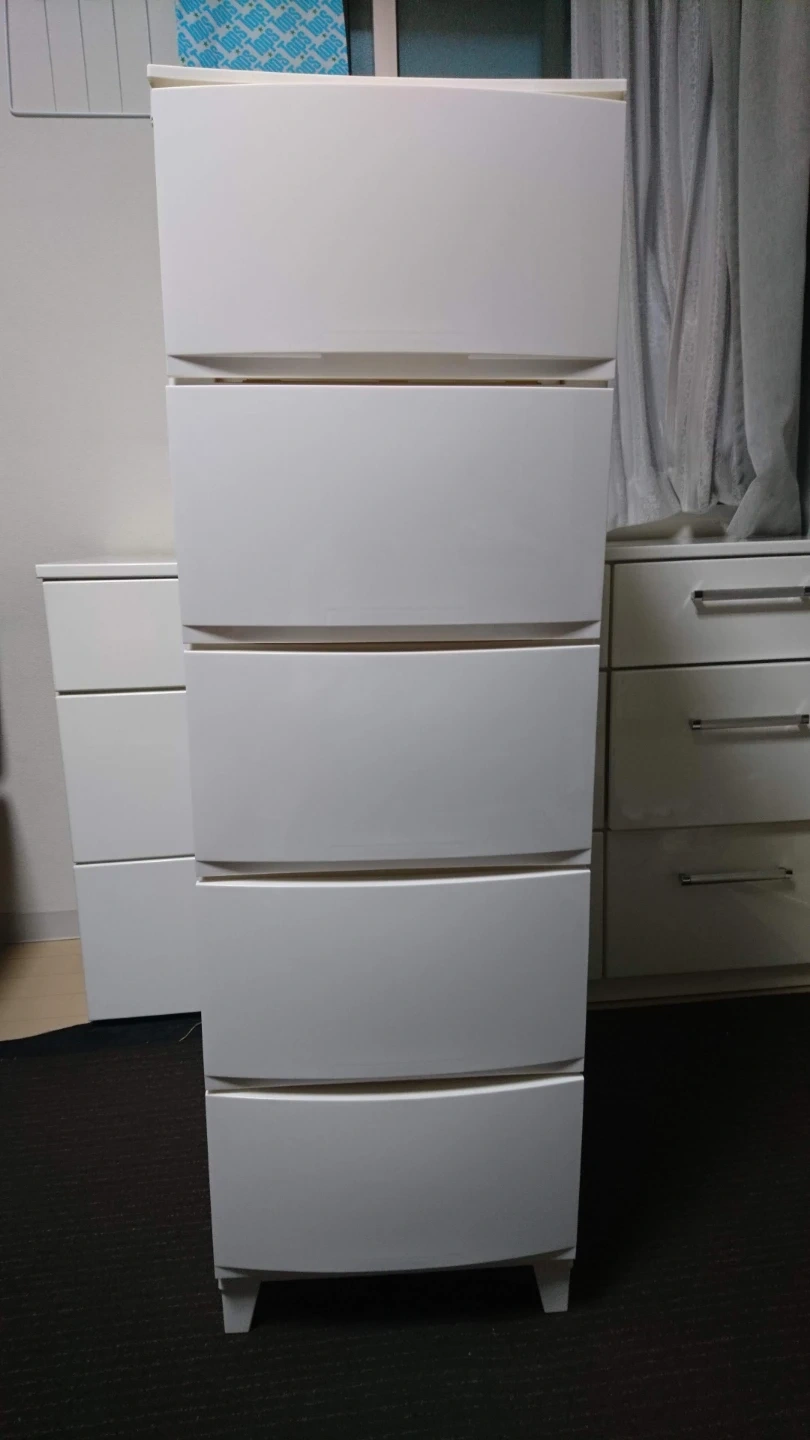5段チェスト(プラスチック製 組立式)